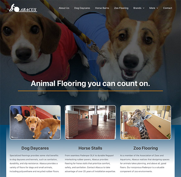 Abacus Animal Flooring Homepage